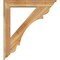 Ekena Millwork Olympic Traditional Rough Sawn Bracket w/ Offset Brace, Western Red Cedar, 6"W x 32"D x 36"H BKT0604X32X36OLY01RWR - alternate 2